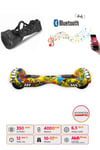 Elektrikli Kaykay Full Ledli Hoverboard Bluetooth Hoparlörlü 6.5 Inch Çanta Hediyeli D21