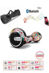 Elektrikli Kaykay Full Ledli Hoverboard Bluetooth Hoparlörlü 6.5 Inch Çanta Hediyeli D19