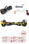 Elektrikli Kaykay Full Ledli Hoverboard Bluetooth Hoparlörlü 6.5 Inch Çanta Hediyeli D08