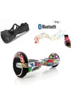 Elektrikli Kaykay Full Ledli Hoverboard Bluetooth Hoparlörlü 6.5 Inch Çanta Hediyeli D04