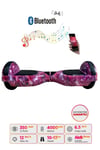 Elektrikli Kaykay Hoverboard 6.5 Inch Uzay Mor Grafity Desenli Akıllı Denge D13