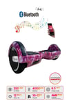Elektrikli Kaykay Hoverboard 6.5 Inch Uzay Mor Grafity Desenli Akıllı Denge D13