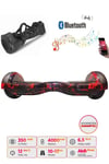 Elektrikli Kaykay Hoverboard Bluetooth Hoparlörlü 6.5 İnç Grafiti D15 - Çanta Hediye