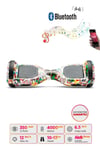 Elektrikli Kaykay Hoverboard Bluetooth Hoparlörlü 6.5 Inch Grafiti D19