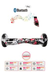 Elektrikli Kaykay Hoverboard Bluetooth Hoparlörlü 6.5 Inch Grafiti D06