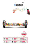 Elektrikli Kaykay Hoverboard Bluetooth Hoparlörlü 6.5 Inch Grafiti D19
