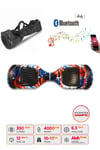 Elektrikli Kaykay Hoverboard Bluetooth Hoparlörlü 6.5 İnç Grafiti D09 - Çanta Hediye