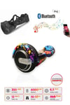 Elektrikli Kaykay Hoverboard Bluetooth Hoparlörlü 6.5 İnç Grafiti D26 - Çanta Hediye