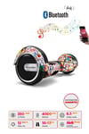 Elektrikli Kaykay Hoverboard Bluetooth Hoparlörlü 6.5 Inch Grafiti D19