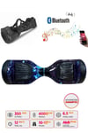 Elektrikli Kaykay Hoverboard Bluetooth Hoparlörlü 6.5 İnç Grafiti D12 - Çanta Hediye