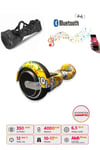 Elektrikli Kaykay Hoverboard Bluetooth Hoparlörlü 6.5 İnç Grafiti D25 - Çanta Hediye