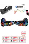 Elektrikli Kaykay Hoverboard Bluetooth Hoparlörlü 6.5 İnç Grafiti D11 - Çanta Hediye