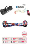 Elektrikli Kaykay Hoverboard Bluetooth Hoparlörlü 6.5 İnç Grafiti D09 - Çanta Hediye
