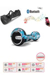Elektrikli Kaykay Hoverboard Bluetooth Hoparlörlü 6.5 İnç Grafiti D20 - Çanta Hediye