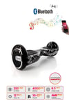 Elektrikli Kaykay Scoooter Hoverboard 6.5 Inch Şimşek Grafity Desenli Akıllı Denge - D02