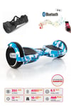 Elektrikli Kaykay Scooter Akıllı Denge Hoverboard + HoverKart + Çanta FULL LEDLİ EXTREM PAKET D03