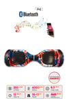 Elektrikli Kaykay Scooter Hoverboard 6.5 Inch Cool Desenli Akıllı Dengeli D09
