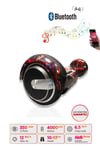 Elektrikli Kaykay Scooter Hoverboard 6.5 Inch Kızıl Gökyüzü Desenli Akıllı Dengeli D15