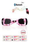 Elektrikli Kaykay Scooter Hoverboard 6.5 Inch Pembe Kamuflaj Grafity D05