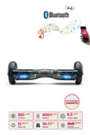 Elektrikli Kaykay Scooter Hoverboard 6.5 Inch Siyah Kurukafa Grafity Desenli Akıllı Denge- D18