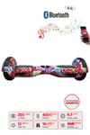 Elektrikli Kaykay Scooter Hoverboard 6.5 Inch Butterfly Grafity Desenli Akıllı Denge- D16