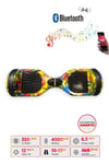 Elektrikli Kaykay Scooter Hoverboard 6.5 Inch Kızıl Gökyüzü Desenli Akıllı Dengeli D21