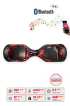Elektrikli Kaykay Scooter Hoverboard 6.5 Inch Kızıl Gökyüzü Desenli Akıllı Dengeli D15
