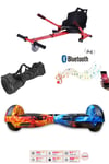 Elektrikli Kaykay Scooter Hoverboard Akıllı Denge 6.5 Inch + HoverKart + Çanta EXTREM PAKET D10