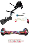 Elektrikli Kaykay Scooter Hoverboard Akıllı Denge 6.5 Inch + HoverKart + Çanta EXTREM PAKET D16