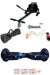 Elektrikli Kaykay Scooter Hoverboard Akıllı Denge 6.5 Inch + HoverKart + Çanta EXTREM PAKET D12