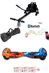 Elektrikli Kaykay Scooter Hoverboard Akıllı Denge 6.5 Inch + HoverKart + Çanta EXTREM PAKET D10
