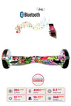 Elektrikli Kaykay Scooter Hoverboard Bluetooth Hoparlörlü 6.5 Inch Grafiti D04