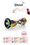 Elektrikli Kaykay Scooter Hoverboard Bluetooth Hoparlörlü 6.5 Inch Grafiti D01