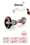 Elektrikli Kaykay Scooter Hoverboard Bluetooth Hoparlörlü 6.5 Inch Grafiti D04