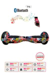 Elektrikli Kaykay Scooter Hoverboard Bluetooth Hoparlörlü 6.5 Inch Grafiti D11