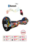 Elektrikli Kaykay Scooter Hoverboard Bluetooth Hoparlörlü 6.5 Inch Grafiti D11