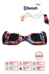 Elektrikli Kaykay Scooter Hoverboard Bluetooth Hoparlörlü 6.5 Inch Grafiti D16