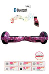 N11 Elektrikli Kaykay Hoverboard 6.5 Inch Uzay Mor Grafity Desenli Akıllı Denge D13