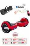 Smart Store Hoverboard Elektrikli Kaykay Bluetooth Hoparlörlü 6.5 Inch Çanta Hediyeli Kırmızı