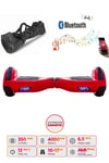 Smart Store Hoverboard Elektrikli Kaykay Bluetooth Hoparlörlü 6.5 Inch Çanta Hediyeli Kırmızı