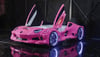 BORGHİ FULL ARABA YATAK KARYOLA PEMBE