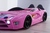 LUXURY PREMİUM ARABA YATAK KARYOLA PEMBE