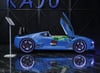 MOON AERO FULL ARABA YATAK KARYOLA MAVİ