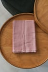 %100 Pamuk Organik Dokuma Şal - Soft Pembe (85*200 cm)