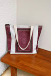 Toptan Lal Desen Baskılı 390 gram Pamuk Çanta (40*40 cm)