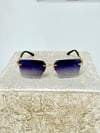 BRILL - Gold/Blue UV-400 Korumalı Güneş Gözlüğü