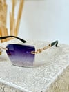 BRILL - Gold/Blue UV-400 Korumalı Güneş Gözlüğü