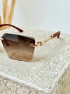 BRILL - Gold/Brown UV-400 Korumalı Güneş Gözlüğü