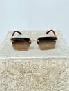 BRILL - Gold/Brown UV-400 Korumalı Güneş Gözlüğü