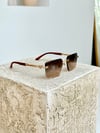 BRILL - Gold/Brown UV-400 Korumalı Güneş Gözlüğü